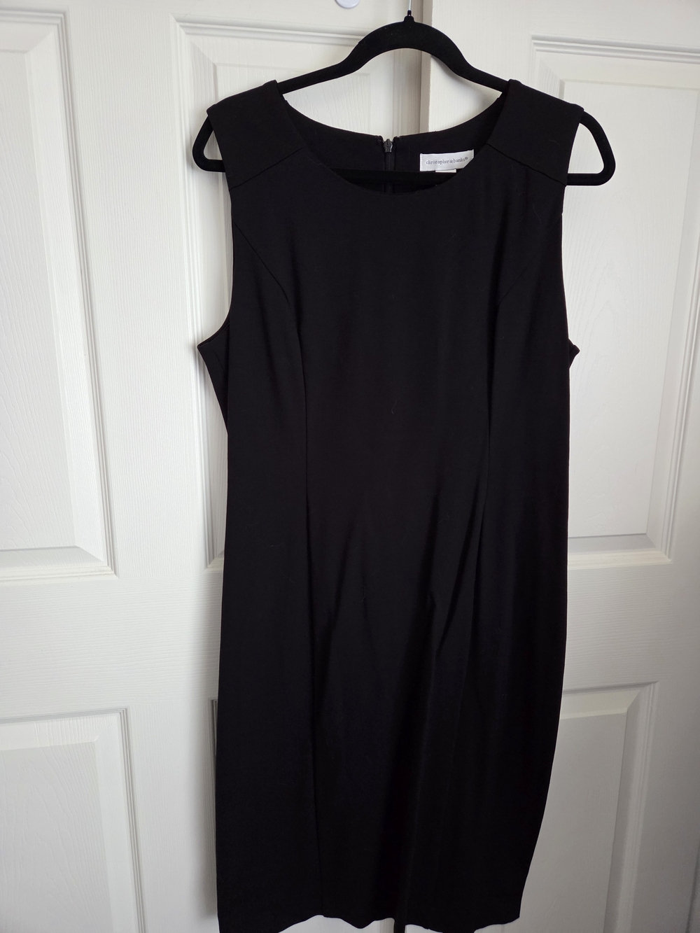 Christopher & Banks Black Midi Sheath Dress